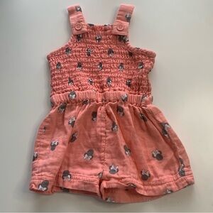Disney Peach Romper with Character Design